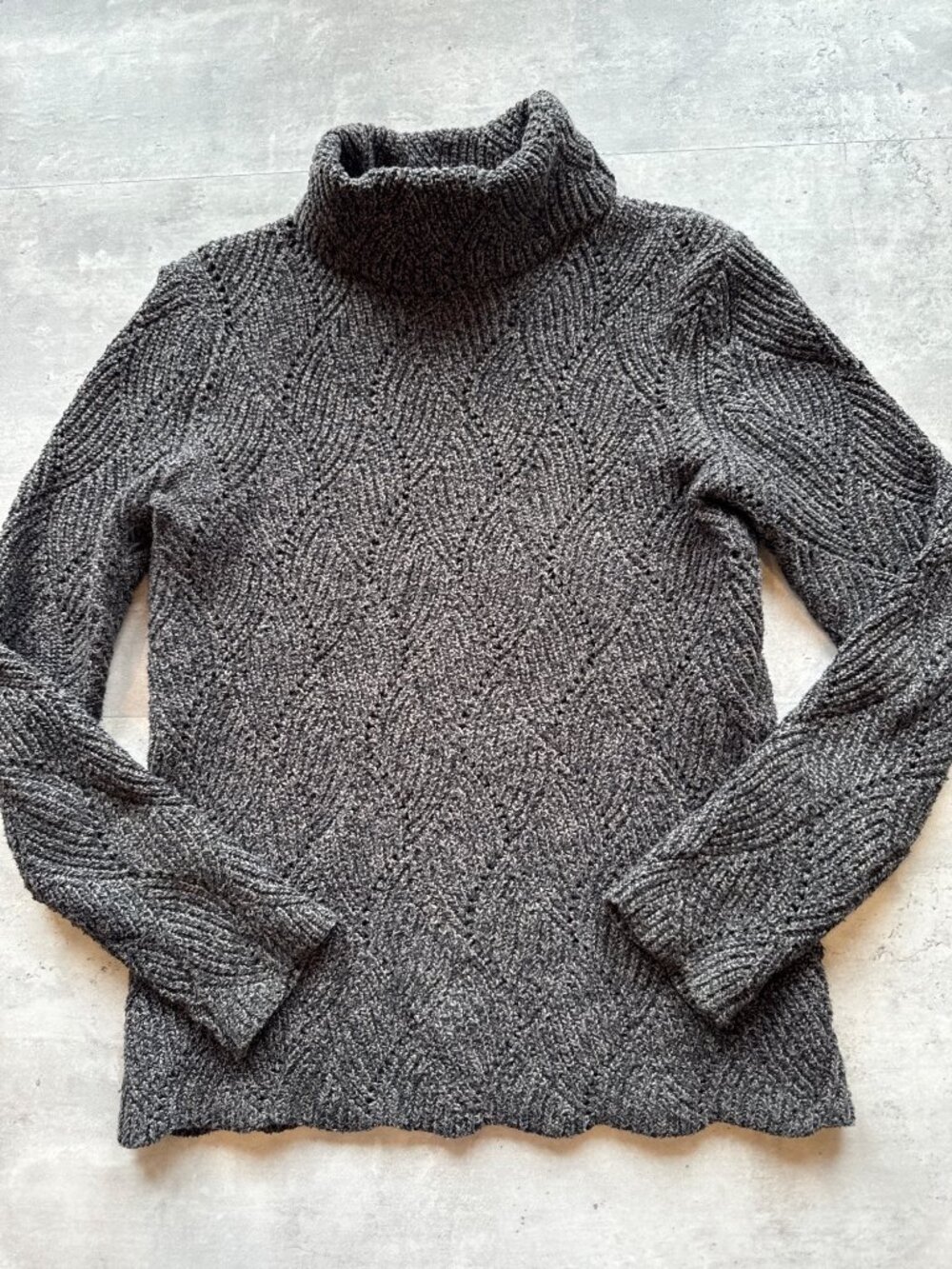 Sundance Pointelle Turtleneck Sweater, Small
